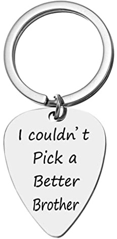 Gitarrenplektrum für Schlüsselanhänger, für Männer und Frauen, Musiker, Gitarristen für Ehemann, Freund, Edelstahl, Schmuck, Geschenk, Schmuck, Plektren, Schlüsselanhänger-Packungen für Rucksäcke