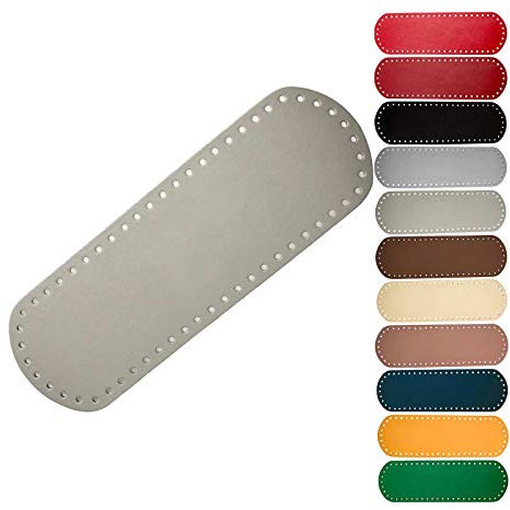 1 Taschenboden Kunstleder zur Taschenherstellung Boden Tasche Farb-/Größenwahl, Größe:10x30cm, Farbe:grau