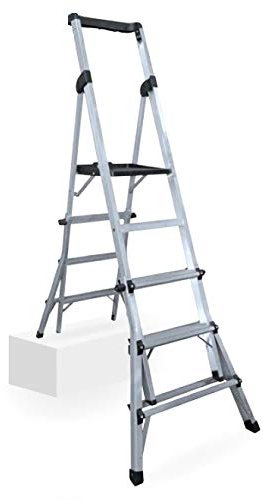 Escalera de tijera telescópica altura regulable