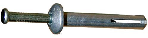 Metall-Nageldübel MND 5x35 mm 100 Stück | FEUERFEST, Vormontiert, Pilzkopf Zinkdruckguß-Hülse mit Stahlnagel | Hüfner Made in Germany