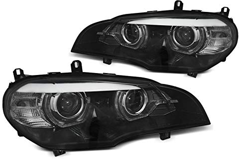 XENON SCHEINWERFER ANGEL EYES DRL R87 SCHWARZ LED LPBMJ8