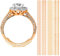 Ringgrößenversteller für lose Ringe, Ring selbst Verkleinern, Transparente Ringeinlagen, Reduzierschutz, Unsichtbarer Einstellring für die Ringgröße - Ideal für Gold und Silberschmuck (Golden)