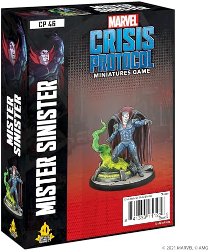 Atomic Mass Games, Marvel Crisis Protocol: Character Pack: Mr Sinister: Marvel Crisis Protocol, Miniatures Game, Ages 10+, 2+ Players, 45 Minutes Playing Time