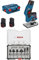 Bosch Professional 12V System Akku Kantenfräse GKF 12V-8 + 6tlg. Rand- und Kantenfräser Set