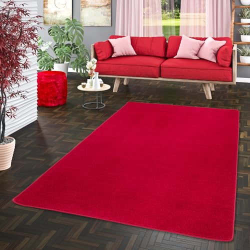 Snapstyle Trend Velours Teppich Joy Rot in 24 Größen