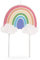 Anniversary House Pastellfarbene Regenbogen-Geburtstagskerze für Kuchen, 1 Stück, mehrfarbig und Glitzer-Finish, Feier, Tortenaufsatz, Dekoration, 12 cm, AHC239