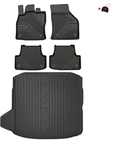 MOTOS Satz Gummifußmatten und Kofferraummatten passend für Audi A3 8V 2013-2020 Limousine Verbessern Sie Ihren Reisekomfort mit Antirutschmatte Auto 3D- Allwetter fußmatten Auto, Schutz vor Verschmutz