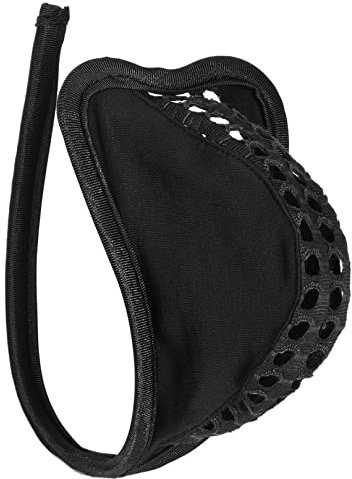 ranrann C-String Homme Sexy Hot Anneaux Mini String Ouvert Tanga Slip Thong Bikini Ficelle sous-vêtement Underwear Type B Noir Taille Unique