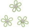 Cyrank Schuhclips, 3 Stück Strass Schuhe Schmuck, Schleifen Schnalle, Dekoration Schuhbrosche Schuhclips für Damen Kleidung Brosche für Schuhe Tasche Hochzeitskleid(Grün)