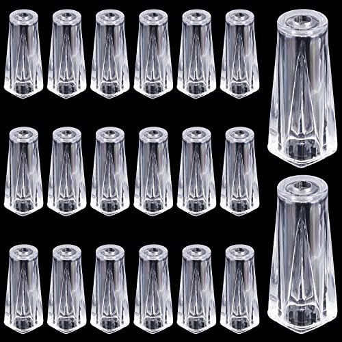 PH PandaHall 20pcs Pull Cord Tassel, Clear Cord Knobs Drops Pull End Plastic Hanging Pulls Window Cord Tassels Blind String Holder for Blinds Pull Cords, Roman Shades Curtain Crafts