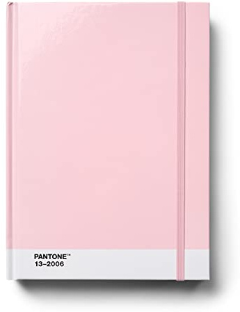 Copenhagen Design PANTONE Notizbuch L, unliniert, 96 Seiten, inkl. Gummiband-Verschluss und Lesezeichen, Light pink 13-2006