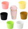 6 PACK Heat-resistant Silicone Nonslip Coffee Cup Reusable Glass Bottle Mug Cup Sleeve for Hot Drinks