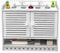 DREANNI Router -Speicherbox, Halterung Wandmontage Wifi Router Storage Box Cable Manager Box Power Board Protector Concealer Box/Bianco/40 * 33 * 26Cm