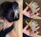 2 x Schmetterlings-Haarspangen, 2 x Metall-Haarspangen für dickes Haar und dünnes Haar, große Haarklammern für Frauen, Metall-Schmetterling, niedliches Haar-Accessoire für Frauen und Mädchen