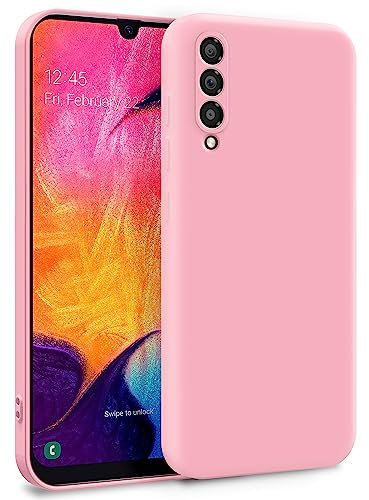 MyGadget Hülle für Samsung Galaxy A50 - Zweilagige Handyhülle mit Kameraschutz - Cover mit Innenfutter & Silikon außen - Rosa