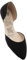 Rollasole D’Orsay Flats - La Femme - Black - Folding Flat Shoes for Women – Stylish Foldable Slip on Ballet Flats (UK Footwear Size System, Adult, Women, Numeric Range, Medium, 3, 4)