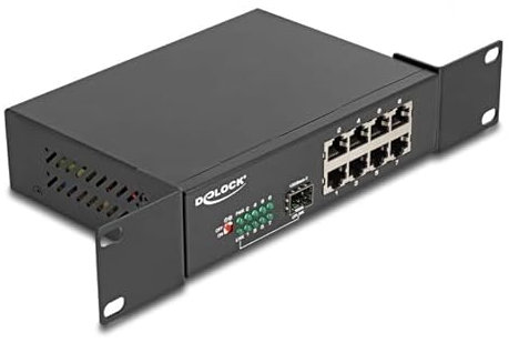 DeLOCK 88064 - 10 Gigabit Ethernet Switch 8 Port + 1 SFP