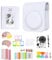 Aisnyho 11 in 1 Accessories Kit for Fujifilm Instax Mini 12 Camera with Camera Case+Photo Album+DIY Sticker+Wall Hanging Frame+L Tabletop Frame (Clay White)
