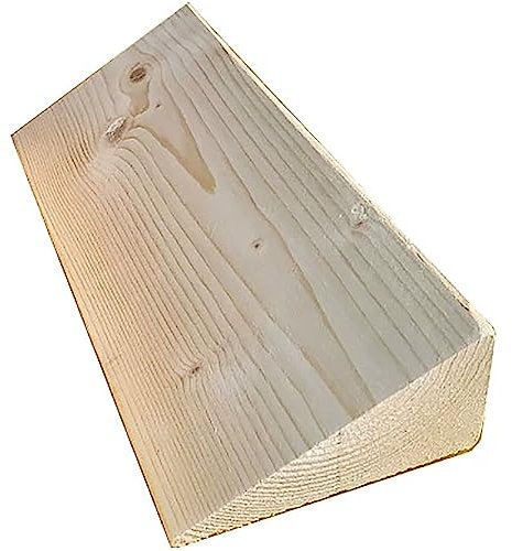Schwellenrampe, langlebige Rollstuhlrampe aus massivem Holz für Trolleys, Koffer, Rollstühle (Größe: 30 x 11 x 4 cm)