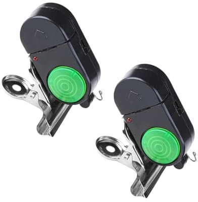 Yardwe 2st Angelalarm Elektronisches Zubehör Angelköder Outdoor-zubehör Angeln Beißen Leicht Angel Bissanzeiger Köder Alarmglocke Elektrische Angelindikatoren Elektronische Angelglocke