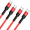 [2-Pack/1.5M] USB C to USB C Charger Cable, PD 60W USB C to USB C Cable Fast Charge Compatible with iPhone 15 Pro Max, MacBook/iPad Pro/Air, Galaxy S24 S23 S22 Ultra, Pixel, Huawei, Switch (Red)
