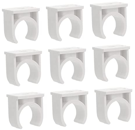 Gadpiparty Plastic Hangers U-Shaped Clamp Pitcher Top Replacement Talon Tubing Support Cord Holders Clothes Hanger Wearable Clamps Hose Stand Clamps Clips Water White Mount PVC Steel Wire