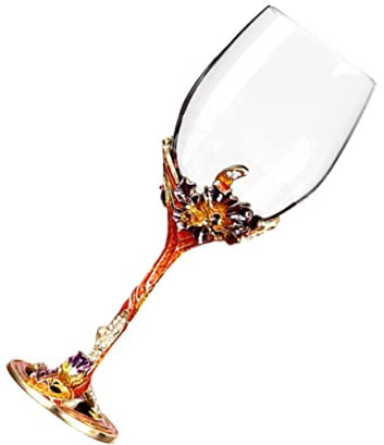 KICHOUSE - Bicchiere Per Vino Bicchiere vino smaltato calice nuziale coppa di vino rosso calici bicchieri whisky forniture per matrimoni calice di vino di grandi dimensioni decorare