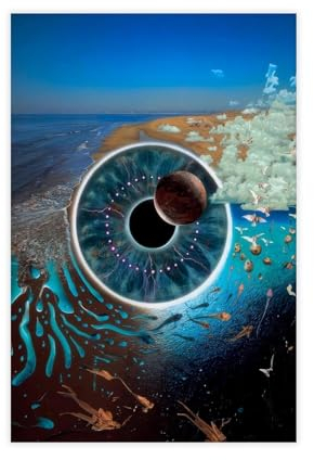 AmAzwi Pulse Pink Floyd Album-Poster, Leinwand, Poster, Schlafzimmer-Dekor, Sportlandschaft, Büro, Raumdekoration, Geschenk, ungerahmt: 20 x 30 cm