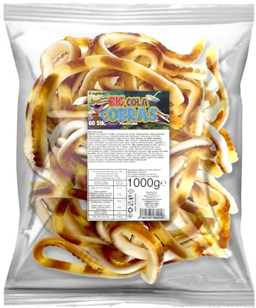 Capico Big Cola Cobras Fruchtgummi (1000g) im Beutel, Halal