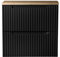 Lomadox Badezimmer Waschtisch-Unterschrank 60 cm schwarz Eiche 40 cm tief Waschbeckenschrank 2 Schubkästen B/H/T ca. 60,4/59,5/40 cm