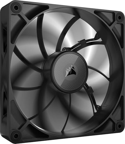 CORSAIR iCUE Link RX140 Max 140mm PWM Ventilateur Épais – Pression Statique Élevée – Liquid Crystal Polymer – Palier à Dôme Magnétique – Ventilateur Unique – Noir