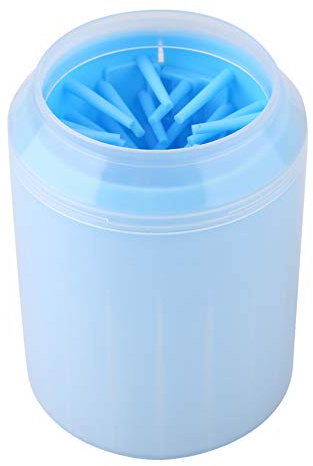 Dog Cleaner, Dog Cleaner Cup Pet Foot Cleaner Removable Dogs Cleaning Brush Dog Washing Station for Small Medium Large Breed Dogs, Cats (Blue)