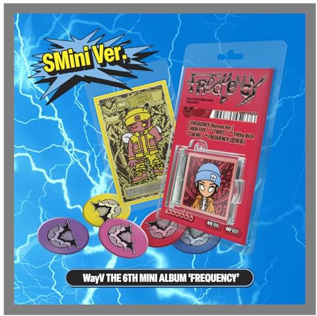 WayV FREQUENCY 6th Mini Album SMini Version Random Cover Case+1ea BallChain+1p PhotoCard+1p Music Card+Tracking Sealed