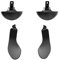 4 Piezas Paletas de Controlador Edge para DualSense PS5 Edge Controller Paletas (Negro)