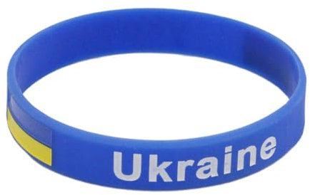 10 x ukrainische Flaggen-Armbänder, Ukraine, Silikon-Armband, Sport-Fan-Armbänder, Unterstützungsartikel, Comm Ukrainische Ukraine
