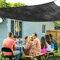 Telo Ombreggiante Impermeabile 4x4 Vela Rete Ombreggiante con Occhielli 4x5m Tessuto Ombra Anti-UV 90% Rete Parasole Giardino Gazebo per Esterno Giardino Terrazzo Pergola,black-5x5m