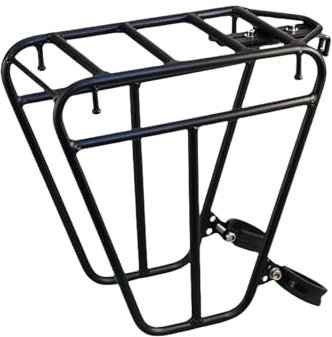NPXUAMTJ Porte-bagages avant de vélo de montagne - Porte-bagages avant pour adultes - Sac en métal - Étagère à bagages - Poids léger