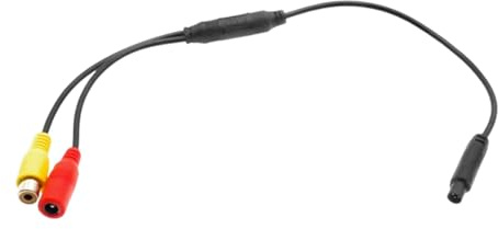 ZGUZMCMK Compact And Flexible 4-pin Male to RCA Female CVBS Audio Connector Rear View Camera Adapter Cable.