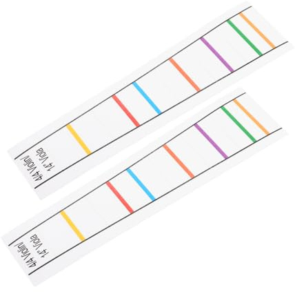 TOYANDONA 2 Stück Pvc Geigennotenaufkleber 4/4 Größe für Violine Anfänger mit Klaren Markierungen und Austauschbaren Griffbrett Fingersatz Positionen zum Einfachen Üben
