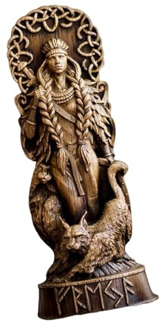 Javoryxh Thors/Loki/Freyja Statue Nordischer Gott Skandinavische Pantheons Ornament Heimdekoration Wikinger Mythologie Figuren Odin/Thors/Loki/Freyja
