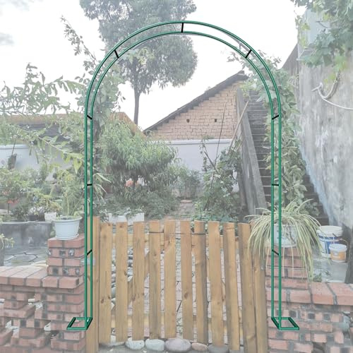 Große Metall-Gartenlaube für Kletterpflanzen, 1,8 m bis 3,0 m, Hochzeitsbogen, 19 mm Eisenrohr, perfekt für Hinterhof, Terrasse, Rasen, Hof, Eingänge