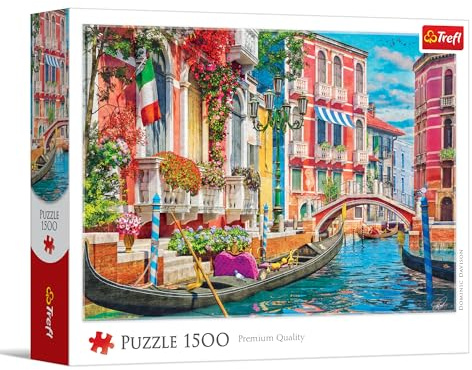 Trefl - Puzzle 1500 Teile, EIN Sommernachmittag in Venedig, Italien
