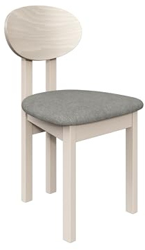 Mirjan24 Esszimmerstuhl Kizeko III, Polsterstuhl, Rahmen aus Buchenholz Gepolsterte Sitzfläche aus Stoff Stuhl für Arbeitszimmer Esszimmer Küchenstuhl (Cashmere/Hygge 91)