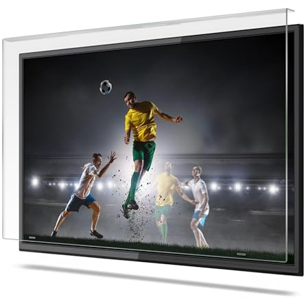 Notvex 49 Zoll Fernseher Schutz/ 100% Displayschutz garantiert/TV Bildschirmschutz/Schutzglas/Keine Kratzer/passend für alle Modelle