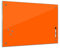 Bilderdepot24 Memoboard 60 x 40 cm | Farben | Orange | abwaschbare einfarbige Glas-Magnettafel mit Halterung Magneten Stift 1301