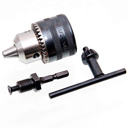 Bohrfutter mit 1/4 HEX Adapter Zahnkranzbohrfutter 13 mm Gewinde 1/2 x 20 UNF