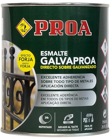Proa. PINTURA GALVAPROA FORJA, VERDE BRONCE FORJA. 750 ML