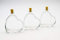 Flaschenbauer - 3 x Herz Flasche Passion: Glasflasche Herz 100 ml - 3 Mini Glasflaschen mit Korken verwendbar, Deko Flaschen