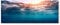 Tulup Impression sur verre 125x50 cm Image Tableau Photo décorative panoramique pour la cuisine et le salon - Paysage - Monde Sous-Marin - Bleu
