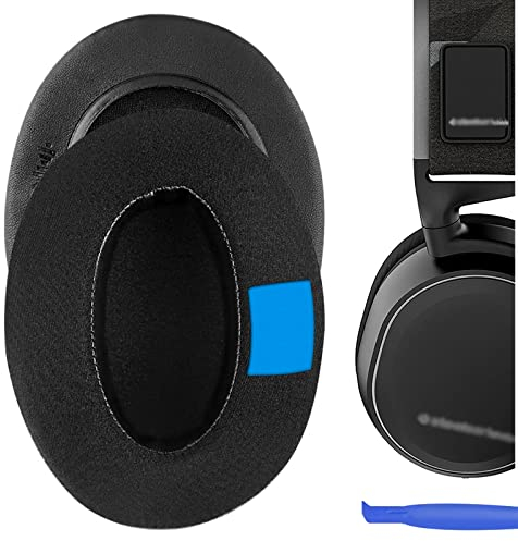 Geekria Sport Extra Thick Cooling Gel Replacement Ear Pads Compatible with SteelSeries Arctis 1/3/ 5/7/ 7+/ 7P/ 7P+/ 7X/ 7X+/ 9/ 9X/ Pro/Prime Headphones, Ear Cushions (Black)